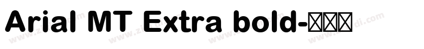 Arial MT Extra bold字体转换